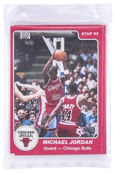 1984-85 Star Basketball Chicago Bulls Team Set in Original Bag – Featuring #101 Michael Jordan Rookie Card!
